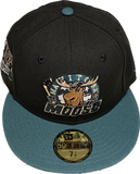 Men's Manitoba Moose Two Tone Side Patch New Era 59fifty Fitted Hat Cap - AHL Hockey