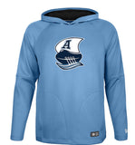 Men's Toronto Argonauts New Era 2026 Sideline Metam Raglan Hoodie - Light Blue