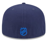 Men's Winnipeg Jets NHL Hockey New Era Core 59FIFTY Fitted Hat - Navy