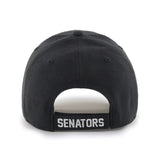 Ottawa Senators '47 NHL MVP Structured Adjustable Strap One Size Fits Most Black Hat Cap