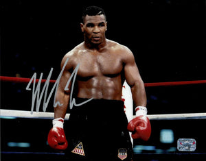 Mike Tyson In Ring Boxing Stance Signed Photo With Fiterman Group Sports Hologram - Multiple Sizes