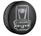 PWHL Women's Hockey 2026 Walter Cup Champions Montreal Victoire Souvenir Black Puck- By Inglasco