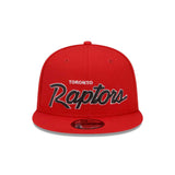 Men’s NBA Toronto Raptors New Era Evergreen Script 9FIFTY Snapback Hat – Red