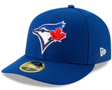 Men's Toronto Blue Jays New Era Royal Blue 50th Anniversary Logo MLB Side Patch Low Profile 59FIFTY Fitted Hat