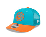 Men's New Era Teal/Orange Miami Dolphins 2023 Sideline Low Profile 9FIFTY Snapback Hat