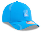 Men's Detroit Lions New Era 2025 Sideline 9SEVENTY Adjustable Trucker Hat - Powder Blue