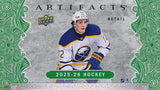 2025/26 Upper Deck Artifacts Hockey 6-Pack Blaster Box 6 Packs Per Box, 4 Cards Per Pack
