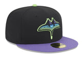 Men's Tampa Bay Rays New Era Black 2024 City Connect 59FIFTY Fitted Hat