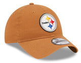 Men's New Era Brown Pittsburgh Steelers Main Core Classic 2.0 9TWENTY Adjustable Hat