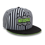 Men's Beetlejuice Stripes Black And White 9FIFTY Snapback Adjustable Cap - Size M/L