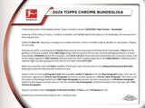 2023/24 Topps Chrome Bundesliga Soccer Hobby Box 20 Packs per Box, 4 Cards per Pack