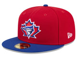 Men's New Era Red/Royal Toronto Blue Jays 2026 Canada Day 59FIFTY Fitted Hat