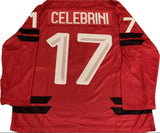 Men's 2026 Team Canada Bauer Olympics Red Semi-Pro Hockey Jersey - Macklin Celebrini