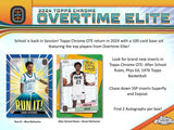 2023/24 Topps Chrome Overtime Elite Basketball Hobby Box 12 Packs per Box, 8 Cards per Pack