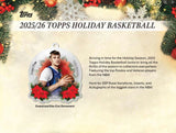 2025/26 Topps Holiday Basketball Mega Box 10 Packs Per Box, 10 Cards Per Pack