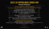 2025/26 Upper Deck Series 1 Hockey 4-Pack Blaster Box 4 Packs Per Box, 12 Cards Per Pack