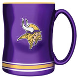 Minnesota Vikings Primary Logo Purple Gold NFL Football 14oz Sculpted C-Handle Mug