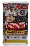 2024 Topps Stadium Club Baseball Compact Box 8 Packs Per Box, 8 Cards Per Pack