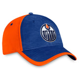 Men's Edmonton Oilers Fanatics Branded Blue & Orange - Authentic Pro Rink Flex Hat