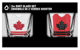 Team Hockey Canada Home & Away Uniforms 2-Pack Shot Glass Set - 2026 Olympics