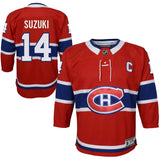 Montreal Canadiens Red Premier Preschool Ages 4-7 Years Old Hockey Jersey - Nick Suzuki