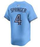 Youth Toronto Blue Jays George Springer Nike Powder Blue Alternate Limited Player Jersey