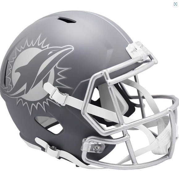 NFL Football Riddell 2024 Slate Alternate Speed Replica Full Size Helmet - Miami Dolphins