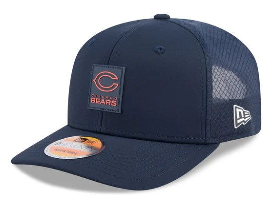Chicago Bears New Era 2025 Sideline 9SEVENTY Adjustable Trucker Hat - Navy