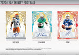 2025 Leaf Trinity Football Hobby Box  6 Cards Per Box - Bleacher Bum Collectibles