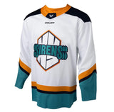 New York Sirens Adult Bauer Replica Away White PWHL Hockey Jersey - Blank