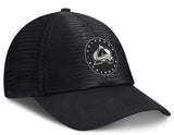 Men's Colorado Avalanche Fanatics Black Sin Bin Mesh Adjustable Hat