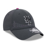 Men's New York Mets New Era Graphite 2024 City Connect 9Forty Snapback Hat