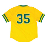 Rickey Henderson Oakland Athletics Mitchell & Ness Cooperstown Collection 1984 Batting Practice Jersey – Yellow