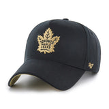 Men’s NHL Toronto Maple Leafs ’47 Brand Deluxe Sure Shot MVP DT Adjustable Hat – Black/Gold