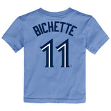 Toronto Blue Jays Bo BIchette Nike Powder Blue Player Name & Number Toddler T-Shirt