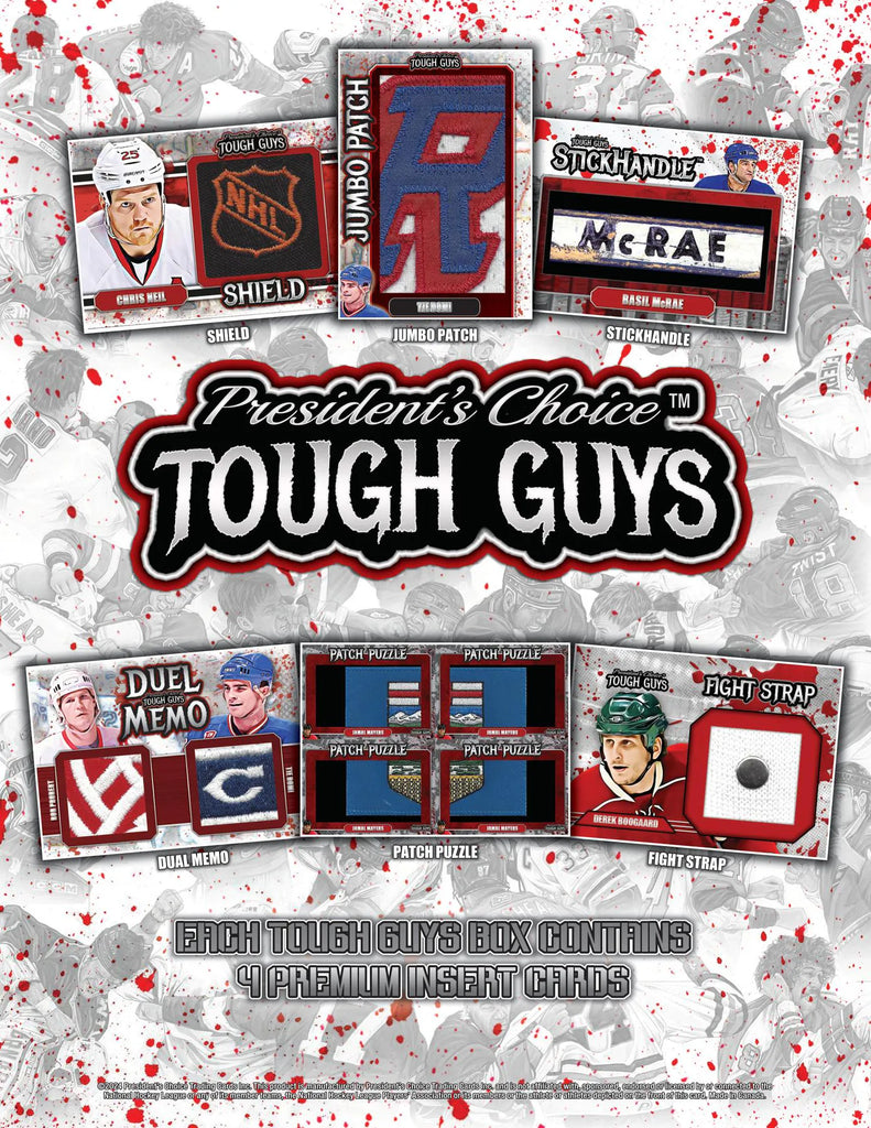 2024 President's Choice Trading Cards Tough Guys Hockey Hobby Box 4 Ca ...