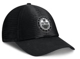 Men's Edmonton Oilers Fanatics Black Sin Bin Mesh Adjustable Hat