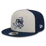Men's New Era Cream/Navy Dallas Cowboys 2023 Sideline Historic 9FIFTY Snapback Hat