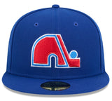 Men's Quebec Nordiques NHL Hockey New Era Core 59FIFTY Fitted Hat - Royal