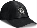 Men's Boston Bruins Fanatics Black Sin Bin Mesh Adjustable Hat