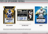 2025 Leaf Optichrome Football Hobby Box 8 Cards per Box