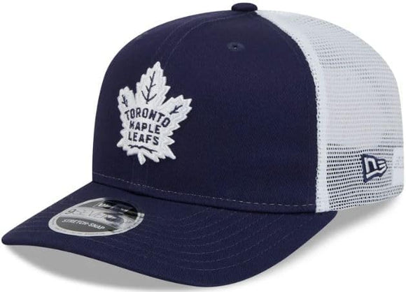 Men's Toronto Maple Leafs New Era Trucker Royal/White Rope Stretch-Snap Hat