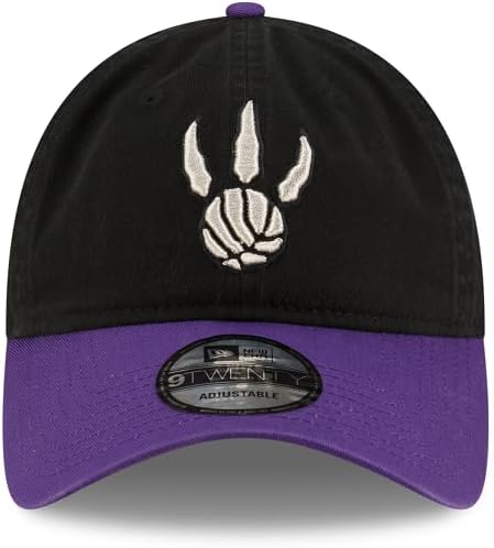 Men's New Era Retro Toronto Raptors 9TWENTY Hardwood Classic Adjustable Hat- Black/Purple