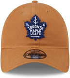 Men's Toronto Maple Leafs NHL Hockey 9TWENTY Adjustable Hat -  Brown
