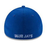Men's Toronto Blue Jays New Era White/Royal Cooperstown Logo 39Thirty Flex Fit Hat