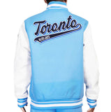 Men's Pro Standard MLB Toronto Blue Jays Sky Blue & White Varsity Jacket