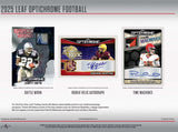 2025 Leaf Optichrome Football Hobby Jumbo Box 15 Cards per Box