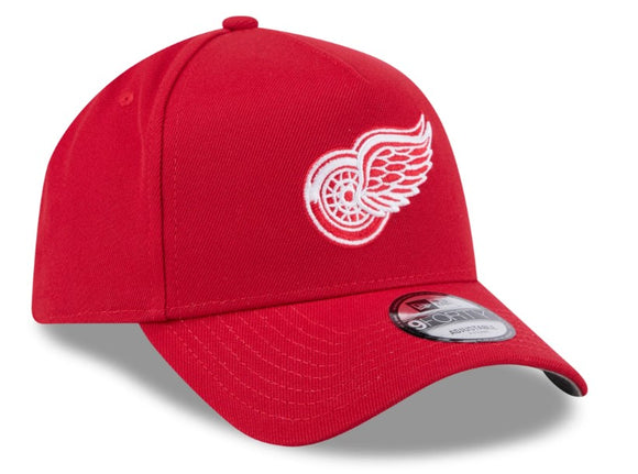 Men's Detroit Red Wings NHL New Era Red 9Forty A-Frame Snapback Hat