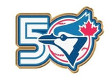 Toronto Blue Jays 50th Season Anniversary Logo MLB Lapel Pin - Inglasco