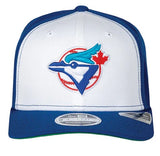 Men's Toronto Blue Jays New Era White/Royal Cooperstown Logo 9Seventy Stretch-Snap Hat